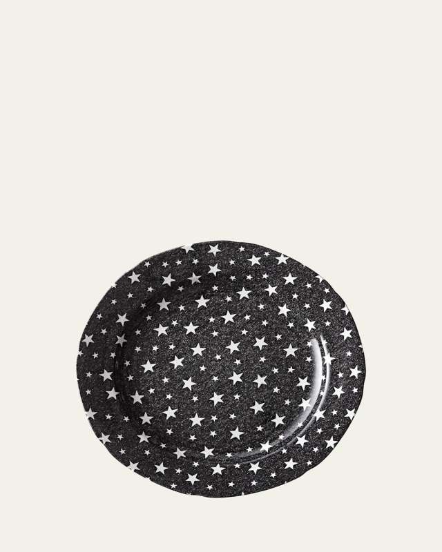 Midnight Sky Dinner Plate, Black